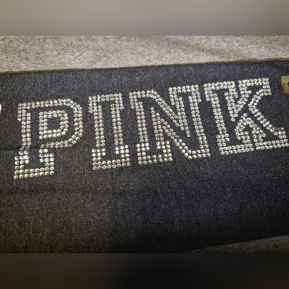 PINK Victoria's Secret HighWaisted *BLING* Cotton Logo Leggings (size M) - Picture 3 of 4